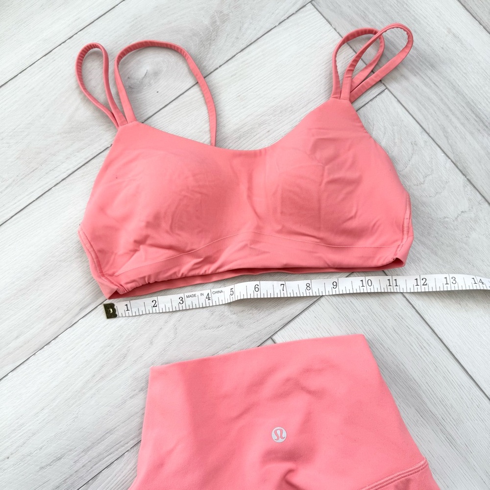 ๐ฉท LULULEMON CORAL ALIGN LEGGINGS AND CLOUD BRA SET - Picture 3 of 10